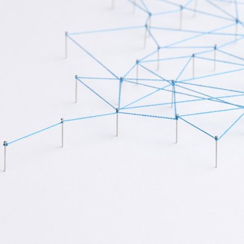 Geometric Abstract Background Technology Concept Connecting Dots Design